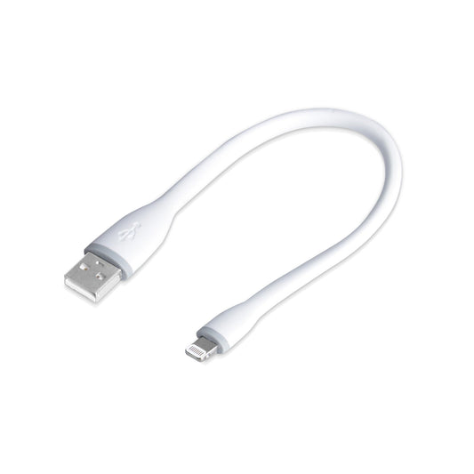 gofanco® Flexible & Durable Silicone MFi Certified Charge & sync Cable Compatible with Apple Devices (White) for iDevices - 13.6 inches (35cm)…
