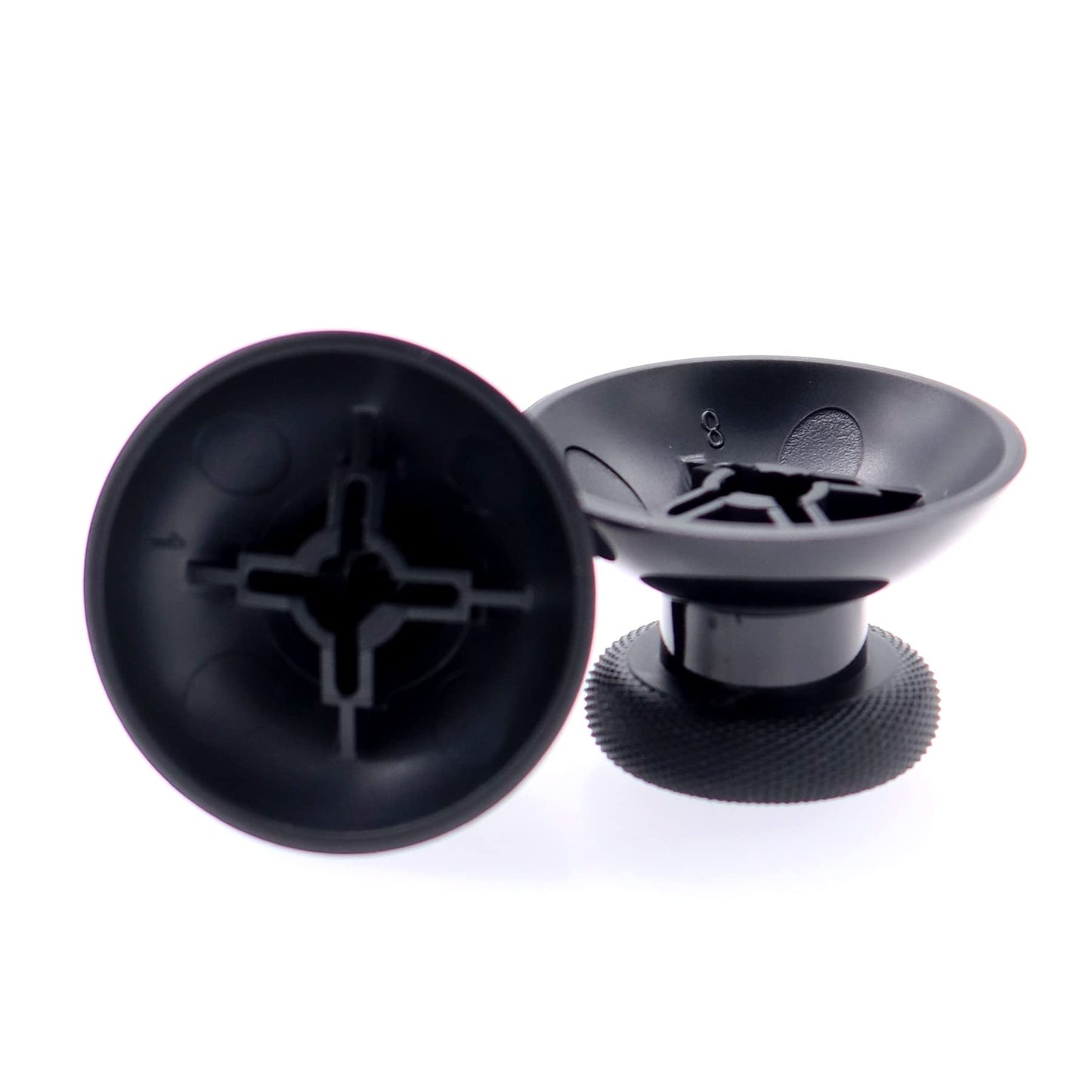 Deal4GO 2-Pack Black Thumbsticks Concave Analog Rubber Replacement for Xbox Series S|Xbox Series X Controller Thumb Grips
