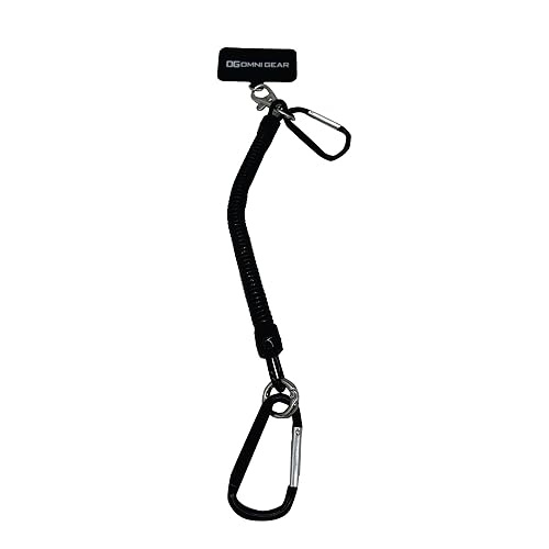 Gig Gear Drop Stop Mobile Phone Tether for Drop Damage and Theft Protection - Universal Phone Lanyard with Carabiners for Secure Vest Attachment