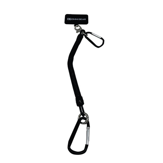 Gig Gear Drop Stop Mobile Phone Tether for Drop Damage and Theft Protection - Universal Phone Lanyard with Carabiners for Secure Vest Attachment