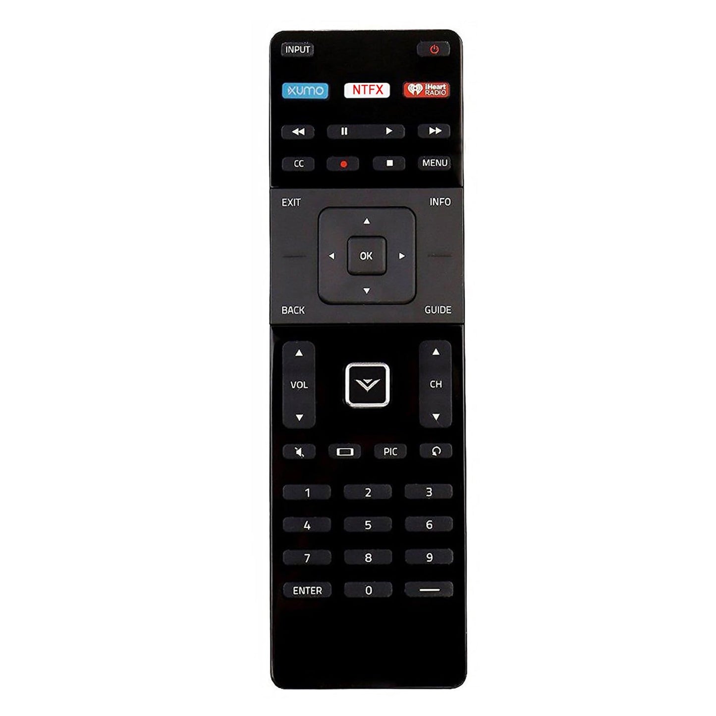 New Remote Control XRT122 Replacement fit for VIZIO D?Series D48?D0 48" 1080p LED Smart TV