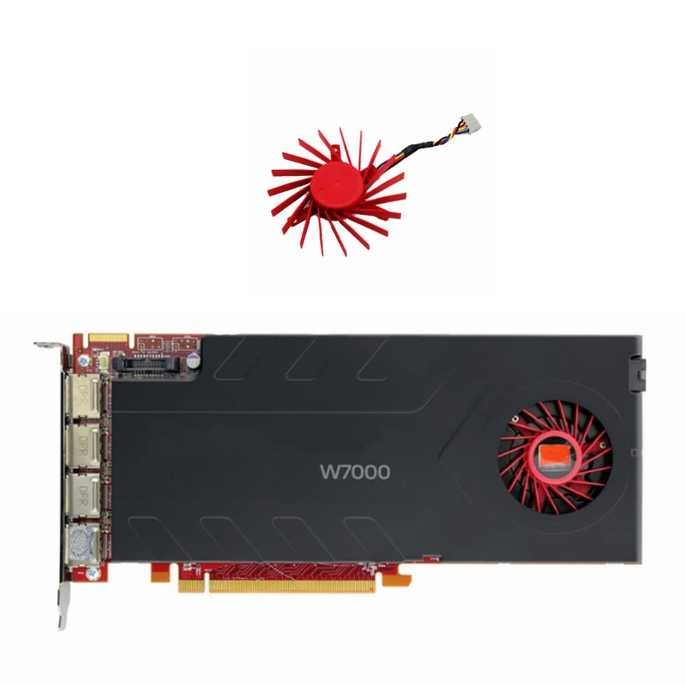 Rakstore PLD06010B12HH 6CM Graphics Card Cooling Fan Replacement for AMD FirePRO W7000 V5800 V5900 V7800 V7900 Quiet Cooler Fan