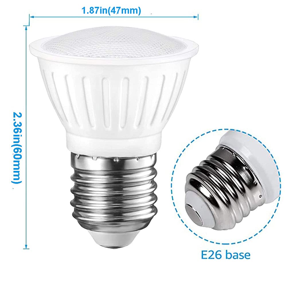 Small frog PAR16 Led Bulb Daylight 7W Replace 65W Halogen Light Bulbs, 700LM E26 Base Dimmable for Indoor and Outdoor Lighting, Pack of 6