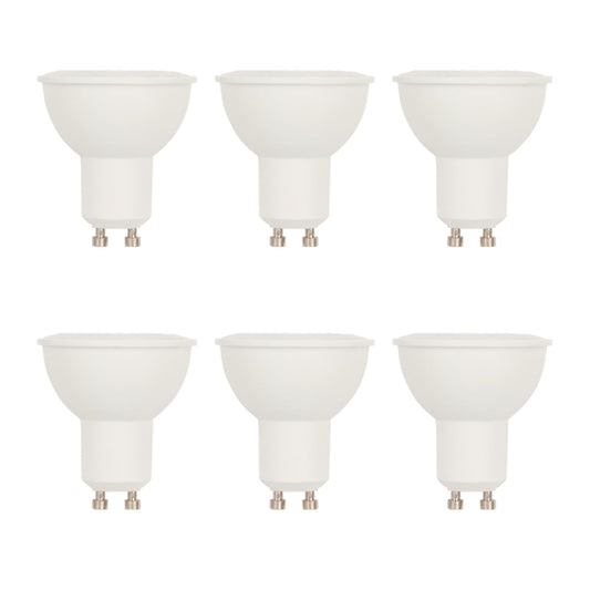 50 Watt Equivalent MR16 Flood Dimmable Bright White LED Light Bulb, GU10 Base, 6 Pack