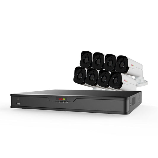Revo America Ultra 16 Ch. 4TB HDD IP NVR Video Surveillance System, 8 x 4MP Indoor/Outdoor IP Bullet Cameras - Remote Access via Smart Phone, Tablet