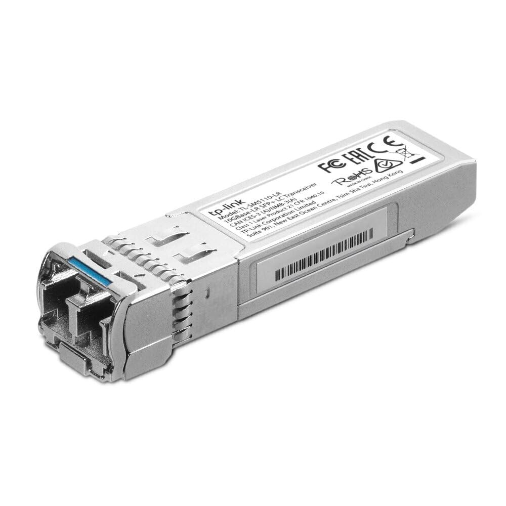 TP-Link Omada SM5110-LR | 10G-LR SFP+ LC Transceiver, Single-Mode SFP Module| Plug and Play | LC Duplex Interface | Hot Pluggable | Up to 10km
