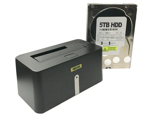NEXIN NEX-DS1U3 USB 3.0 Hard Drive Docking Station + WL 5TB 3.5" SATA Hard Drive (Combo) - Retail