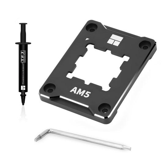Thermalright ASF-BLACK AM5 CPU Secure Frame,CPU Anti-Bend Fixing Frame, CPU Correction Retainer, AM5 Aluminum Alloy Fixing Bracket, CPU Optical Fit