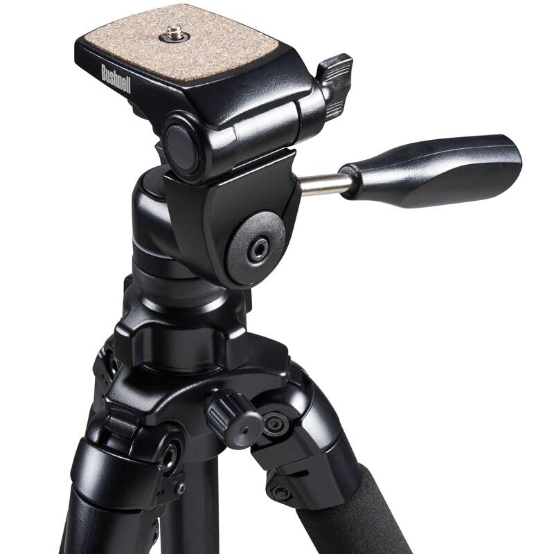 Bushnell Advanced Tripod for Binoculars, Spotting Scopes, and Cameras - Durable Aluminum Construction with Adjustable Legs and Center Column