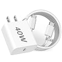 iPhone 17/Air Charger Fast Charging,[MFi Certified] 40W USB C Power Adapter Wall Charging Block Plug&USB C to C Cable Cord for iPhone 17e/17 Pro