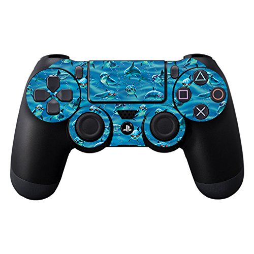 MightySkins Skin Compatible with Sony PS4 Controller - Dolphin Gang | Protective, Durable, and Unique Vinyl Decal wrap Cover | Easy to Apply, Remove