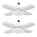 YWD Motion Sensor Garage Light, E26/E27 Screw-in Ceiling Mount LED Motion Activated Light for Garage/Shop/Porch - 60W 6000LM 6500K