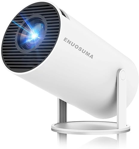 Mini Projector, Support 4K 1080P Portable Projector with Dual Band WIFI6 5G Wireless 5.2 Bluetooth Android 11, 160 ANSI Lumens, 180° Rotatable, Auto