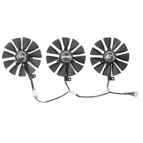 Rakstore T129215SH T129215SL 88mm Graphics Card Cooling Fan Replacement for ASUS ROG Strix RTX2060 RTX2060 Super RTX2070 Cooler Fan (3 Pcs)