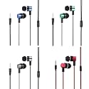 CCeCCe 4 Pack Wired Earbuds 3.5MM 3 Pole Stereo Earphone in-Ear Headphone Without MIC 1Meter Braided Cord Headset for MP3 Cassette Recorder CD Player