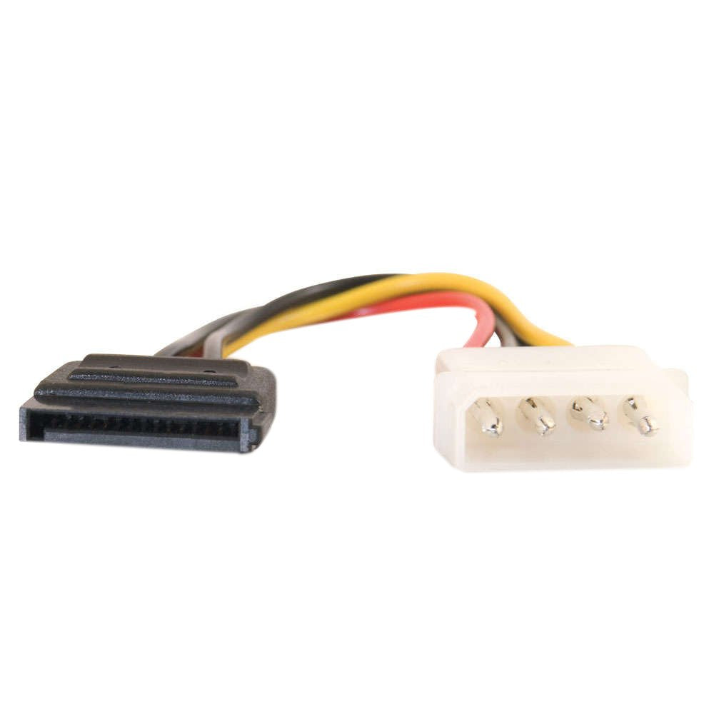 C2G 10151 Serial ATA (SATA) Power Adapter Cable (6 Inches, 0.15 Meters)