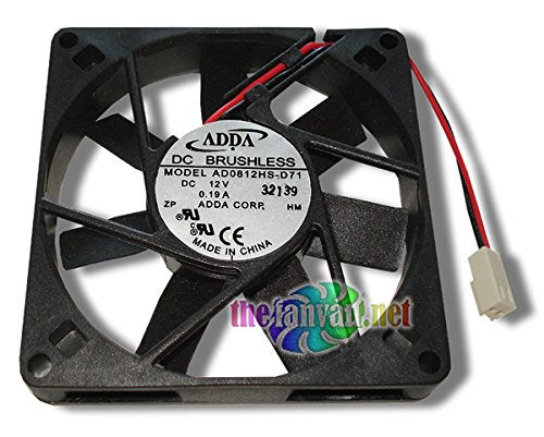 Adda 12V 80mm x 15mm Slim Power Supply Fan with 2-Pin Connector for Desktop