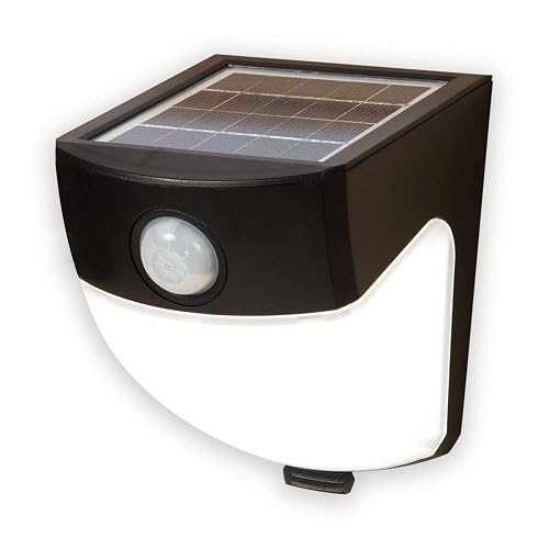 HALO Solar Outdoor LED Light - Motion Sensor - Flood & Security Wedge Light - 120 Degree Coverage - Bronze
