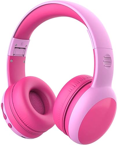 gorsun Kids Bluetooth Headphones, Over-Ear Toddler Headphones with Microphone, 85dB/94dB Volume Limited, 68H Playtime, Bluetooth 6.0, Portable Kids…