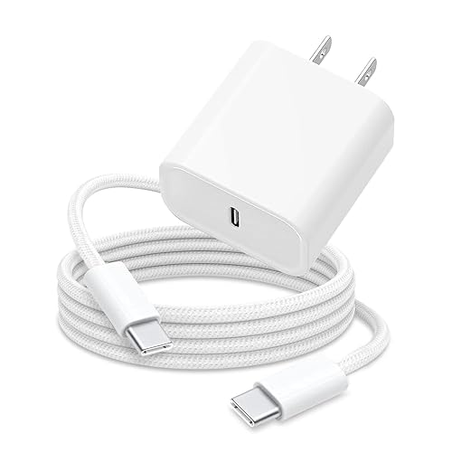 6FT 30W USB Type C Fast Wall Charger Block for iPhone 16e 16 15 Pro Max, AirPods 4 4th, iPad Wall Plug Cube Brick iPad Pro 13/12.9 in, iPad Air 13