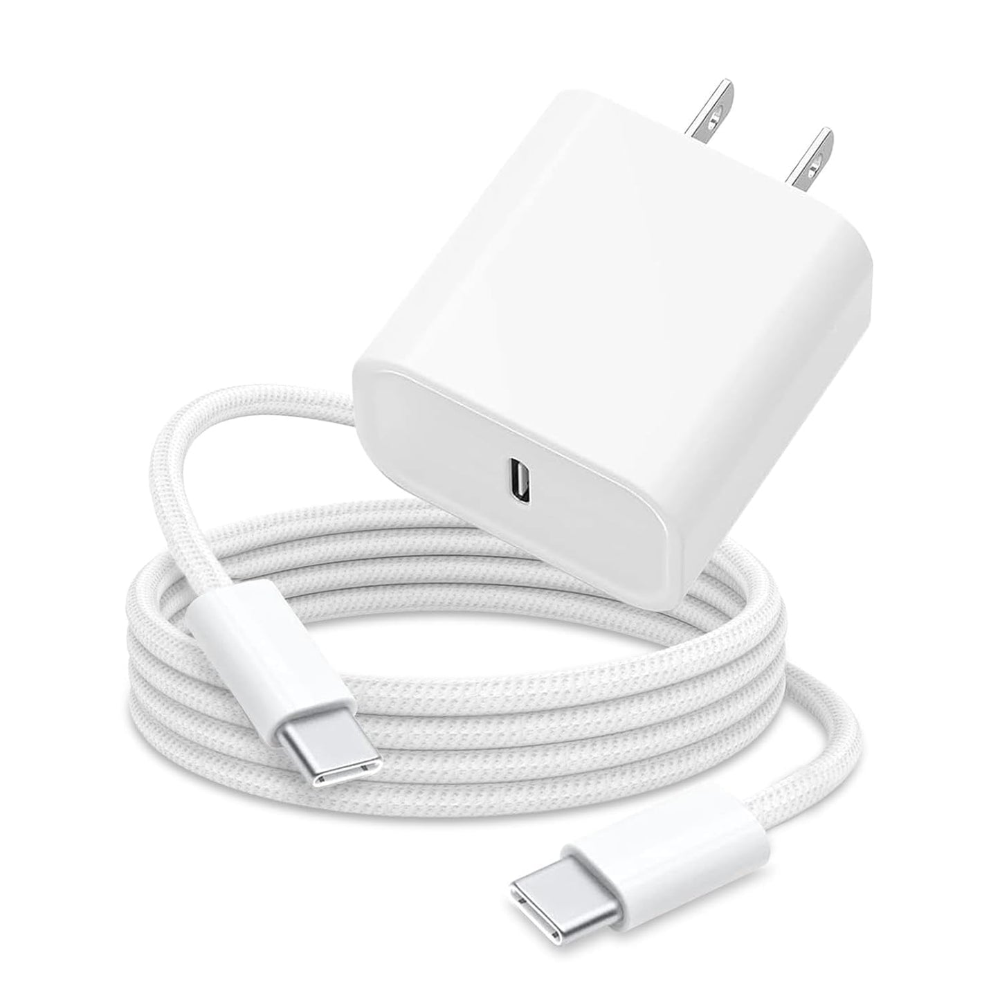 6FT 30W USB Type C Fast Wall Charger Block for iPhone 16e 16 15 Pro Max, AirPods 4 4th, iPad Wall Plug Cube Brick iPad Pro 13/12.9 in, iPad Air 13
