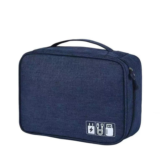 SAIA TIAN Cable Organizer bag for women or men,Electronic Accessories Carry Case Portable Waterproof Double Layers All-in-One Storage Bag for Cord