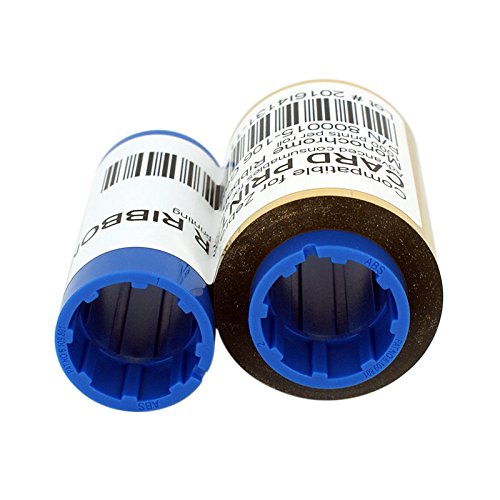 800015-106 Gold Monochrome Ribbon For Zebra iSeries ID Card Printer 1000 Prints