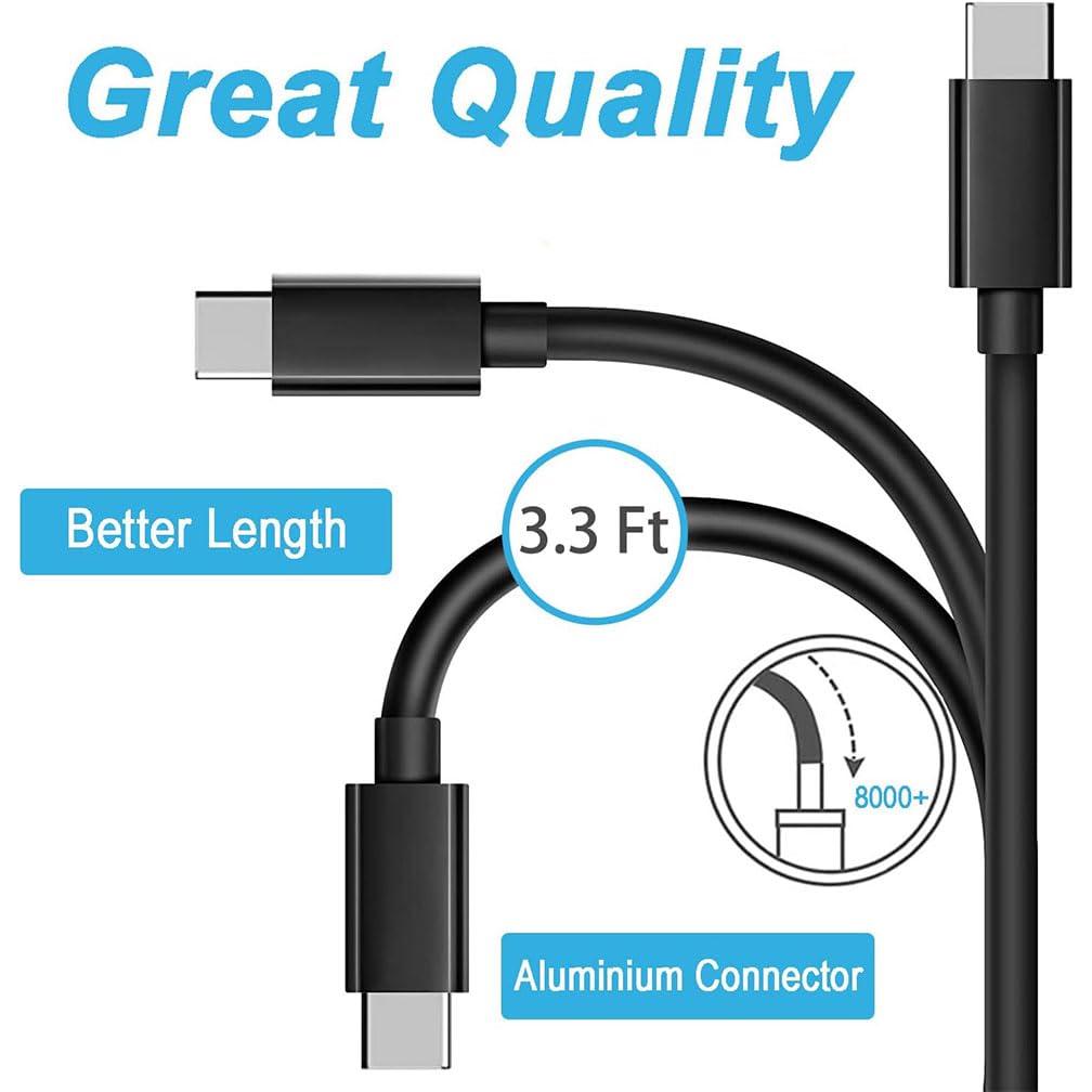 Replacement Samsung Smart tv Remote Control Charger Cord, USB C Charging Cable Adapter for Samsung Frame tv Remote, Solar Cell Voice/QLED Control