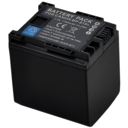 BTBAI Compatible bp-819 Battery for bp-809 bp-827 Digital Camera Video Camcorder (2X Battery+Charger AC Dual LCD)