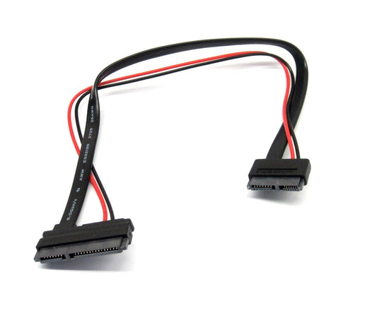 Efficient Connectivity: Slimline SATA Female to 22 Pin SATA Female Cable - Seamless Compatibility for Slimline Optical Drives