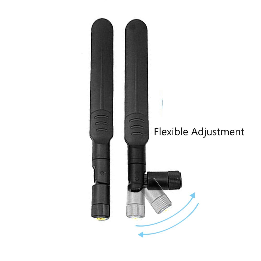 EJOYS 9dBi Dual Band WiFi Antenna RP SMA Male 2.4GHz, 5Ghz,5.8Ghz U.FL/IPEX to RP SMA Female Pigtail Cable for Mini PCIe Card Wireless Routers PC