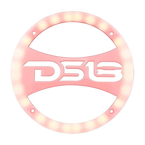 DS18 PRO-GRILL10LGO Grill Speaker Cover Built in RGB Light - 10-Inch, Uv Coating, Scratch Resistant, Protect and Cover Your Speakers (Single)