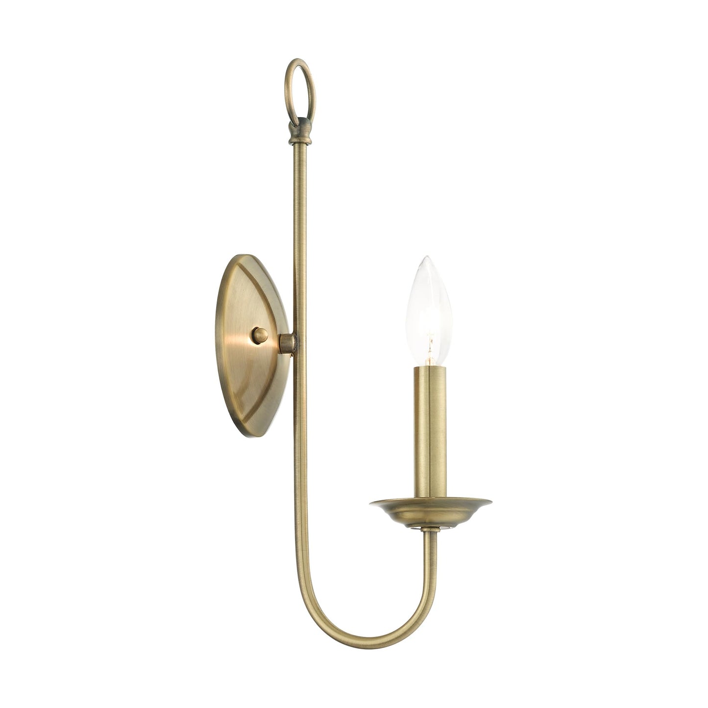 Livex Lighting 42681-01 1 Light Antique Brass Wall Sconce