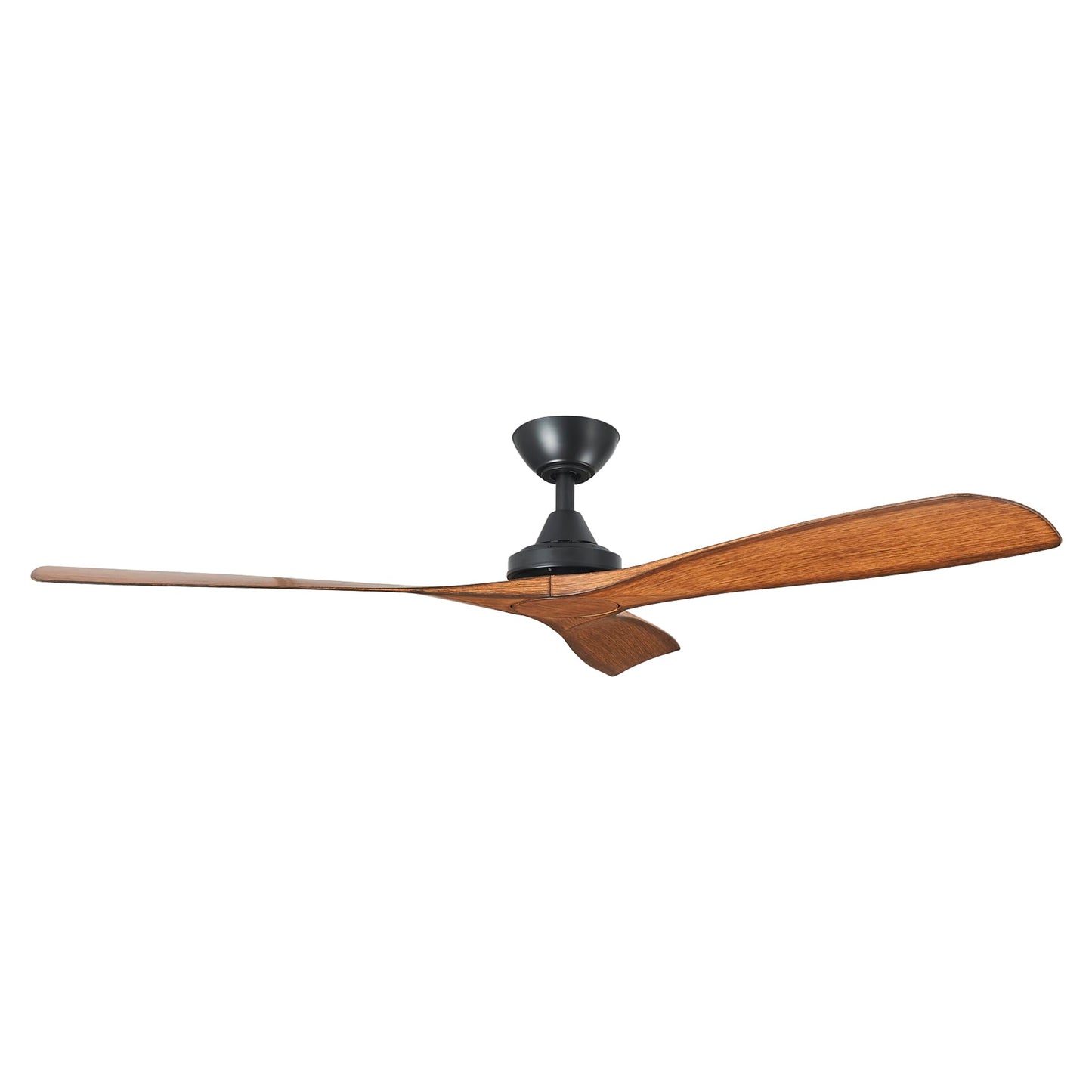Vaczon 52 Inch Ceiling Fans No Lights, Ceiling Fan without Light and Remote for Modern Country Indoor or Covered Outdoor High CFM Black Ceiling Fan No
