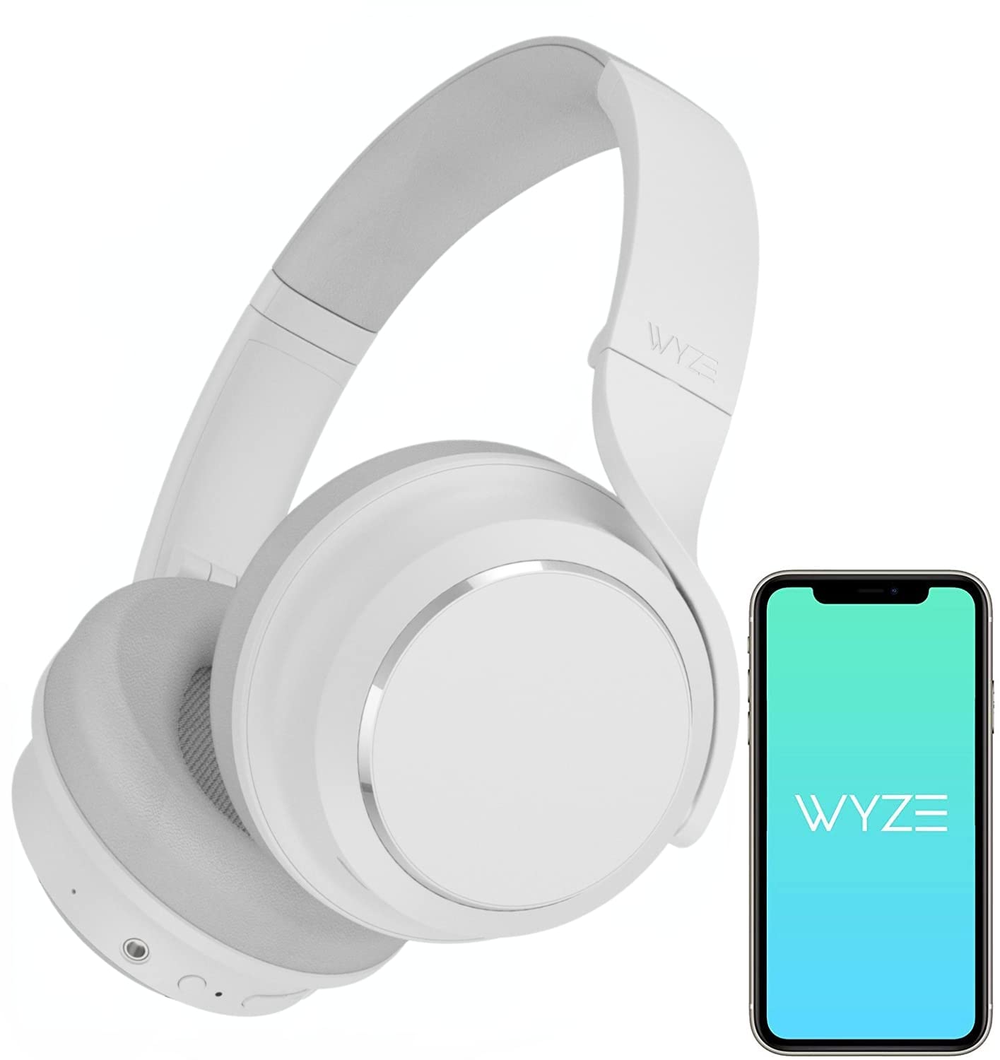 WYZE Noise Cancelling Headphones, Over The Ear Headphones with Active Noise Cancellation, High-Fidelity Sound, Transparency Mode, Alexa Built-in…
