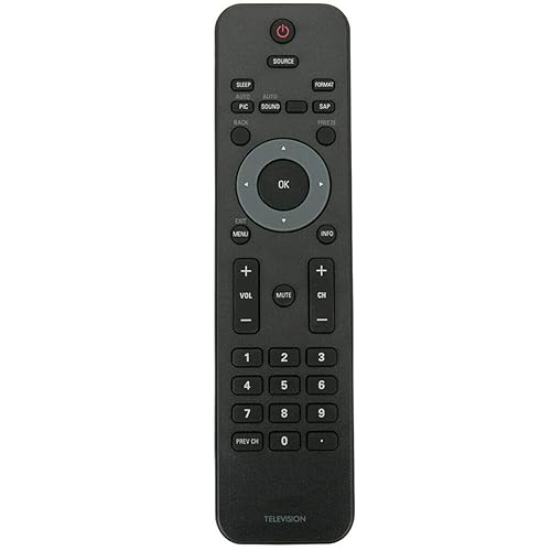 Replacement Remote Control Compatible with Philips TV 26PFL4507/F7 22PFL4507/F7 32PFL4507/F7 22PFL4507 26PFL4507
