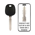 Key Cut Service + Transponder TOY44H H Chip Key Replacement for Toyota Camry, C-HR, Corolla, Highlander, Prius, RAV4, Sequoia, Sienna, Tacoma, Tundra