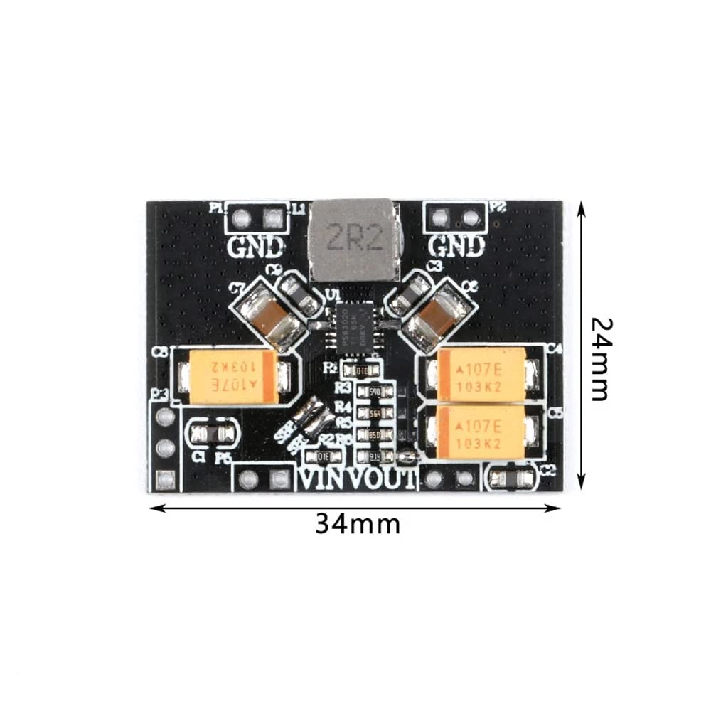 Rakstore TPS63020 Automatic Buck-Boost Step up Down Power Supply Module 3.3V Lithium Battery Low Ripple Voltage Converter