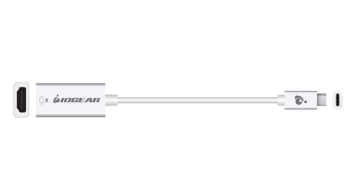 IOGEAR USB Type-C to HDMI Adapter - 4K@60 - HDMI Audio Pass Through - USB Bus Powered Desktops, Notebooks/Tablets/MacBook/Chromebook - GUC3CHD60