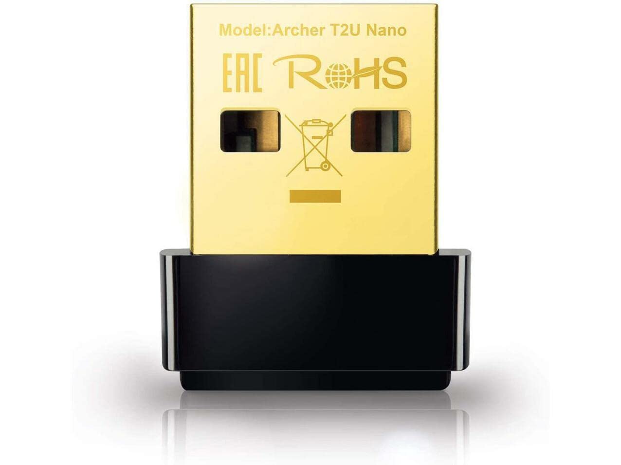TP-Link Nano AC600 USB WiFi Adapter(Archer T2U Nano)- 2.4G/5G Dual Band Wireless Network Transceiver for PC Desktop, Travel Size, Supports Windows