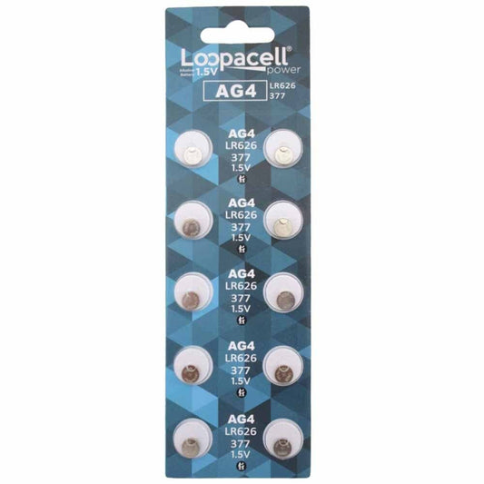 20 x LOOPACELL AG4 LR626 377 1.5V Alkaline Watch Batteries