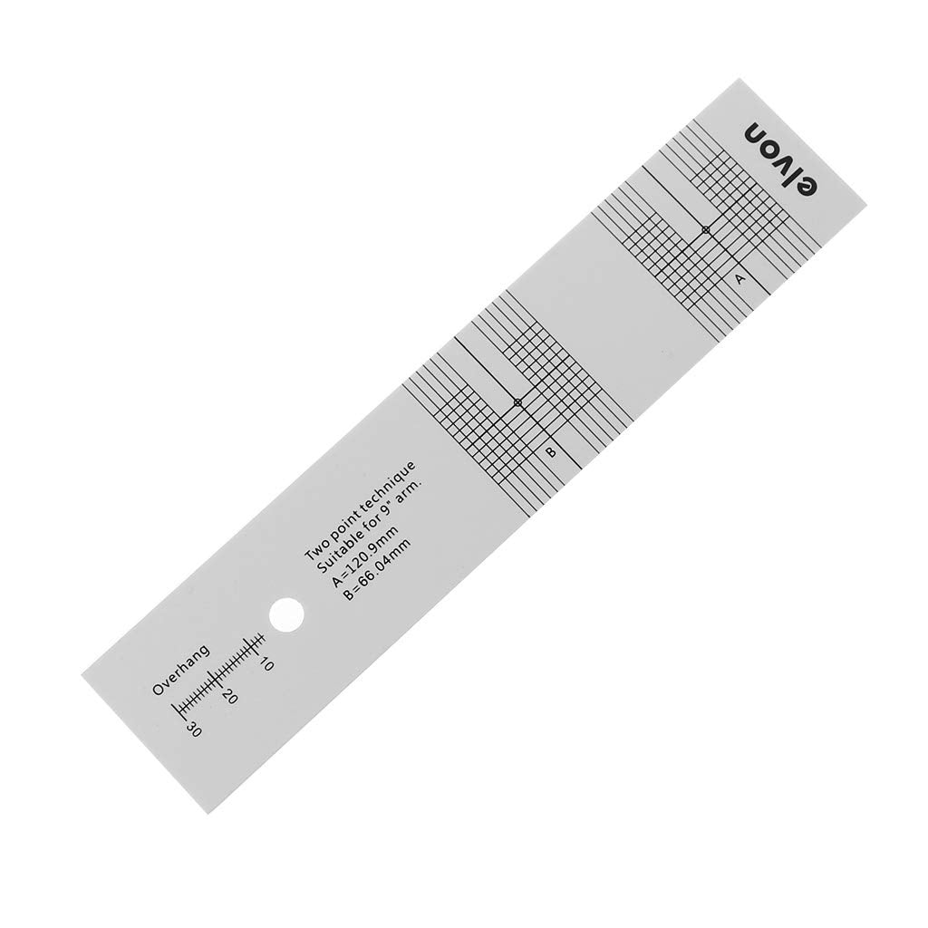 Ningyi683 Pickup Calibration Distance Gauge Protractor Record LP Vinyl Turntable Phonograph Phono Cartridge Stylus Alignment Adjustment Tool Magnifier