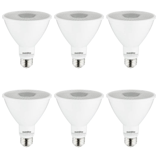 Sunlite LED PAR30 Long Neck Recessed Light Bulb, 9 Watt, (75W EQ), 850 Lm, Medium E26 Base, Dimmable, UL Listed, 35 Degrees Beam Angle, 4000K Cool