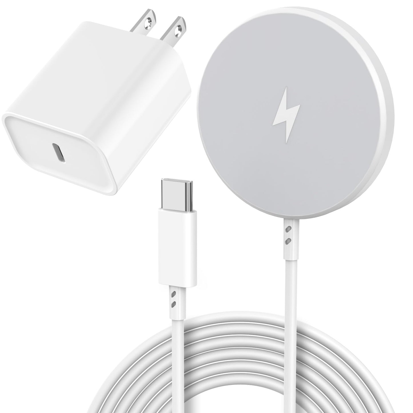 [Apple MFi Certified]Magnetic Wireless Charger Apple Mag Safe Charger,15W 6FT Fast Wireless Charging Pad for AppleiPhone 16 Pro Max/16 Pro/16 Plus/15