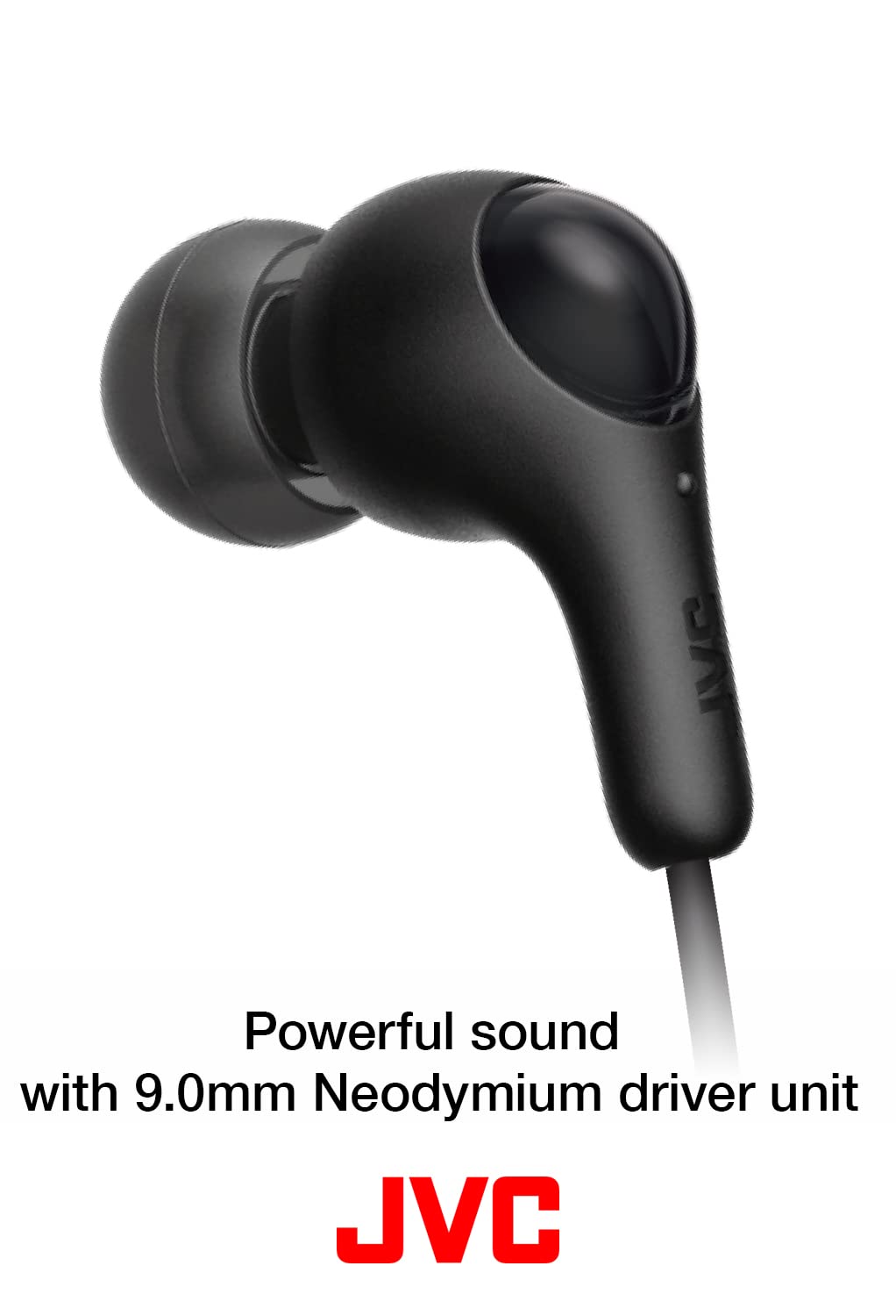 JVC Gumy in Ear Earbud Headphones, Powerful Sound, Comfortable and Secure Fit, Silicone Ear Pieces S/M/L - HAFX7V Purple, Small