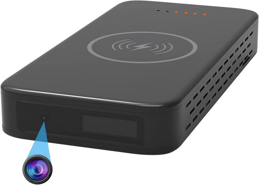 Wireless WiFi Security Camera in Power Bank, Real 1080P FULL HD Mini Camera Wireless&USB Charger with Video Recording, Mobile Phone APP Remote