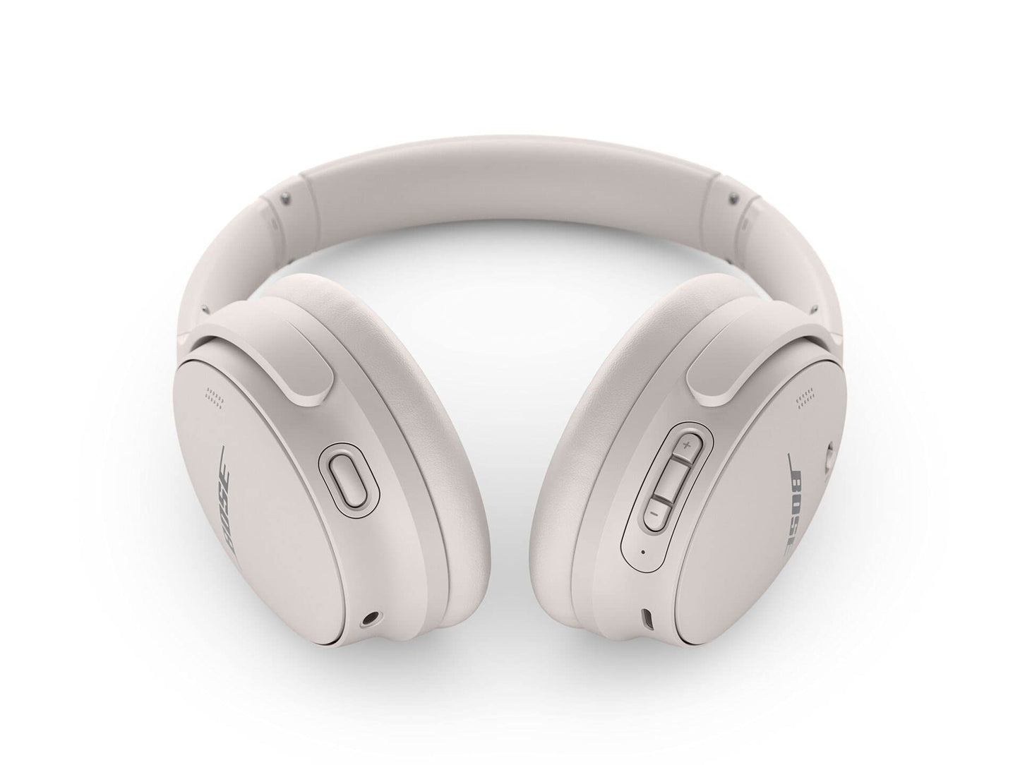 Bose QuietComfort 45 Noise Canceling Bluetooth Headphones (White Smoke) (Renewed)