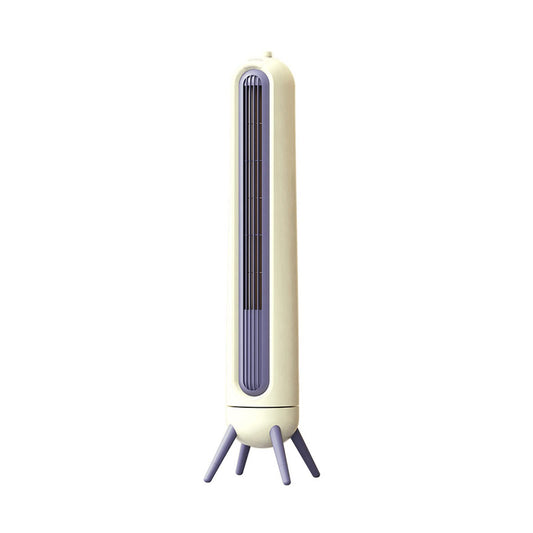 YWangQiang Silent Tower Fan Vertical Bladeless Fan 220v Household Small Circulating Fan for Living Room, Bedroom Office Fans (Color : Apricot, Size