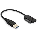 BSHTU USB 3.0 to 7+6 13Pin Slimline SATA Cable Adapter for Laptop CD DVD ROM Optical Drive