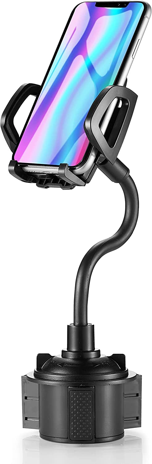 YUHENG Car Cup Holder Mount with 360° Rotation Adjustable Gooseneck,Car Phone Holder Mount for All Smartphones Cup Holder Cell Phone Automobile